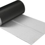 SELF-ADHESIVE LEAD SUBSTITUTE BLACK 30 CM X 5 M | SELF-ADHESIVE FLASHING TAPE | PREMIUM ALUMINIUM & BUTYL | 3D STRUCTURE FOR CHIMNEY ROOFS