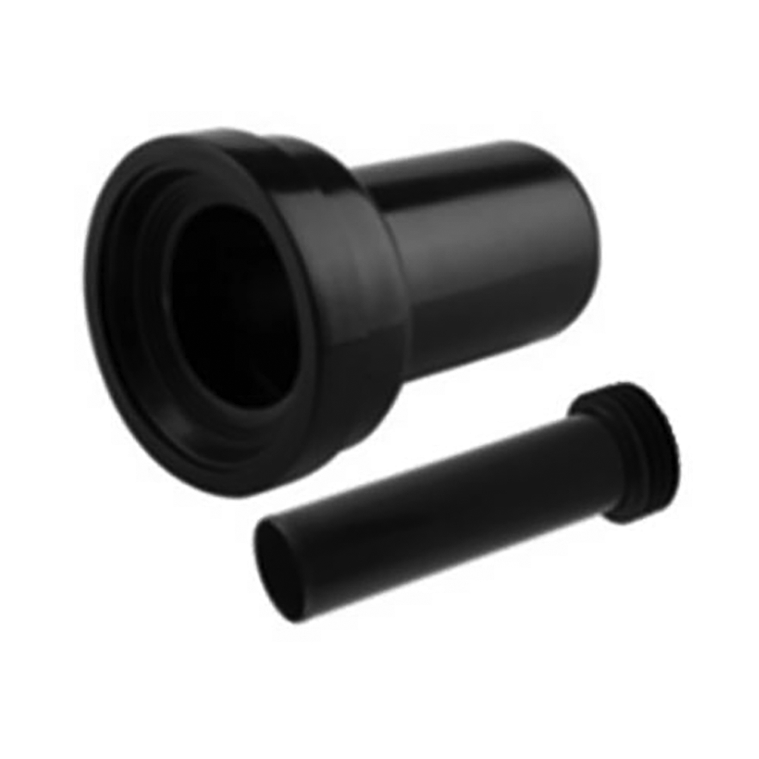 90045.jpg ALONI CONNECTION SET FOR WALL-HUNG TOILET - STRAIGHT - INLET AND OUTLET - DIAMETER 90/45 - BLACK - Image 1