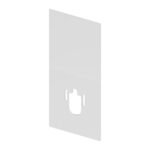 TECE ADAPTER PLATE FOR WALL-HUNG TOILET WITH BIDET - MATT WHITE