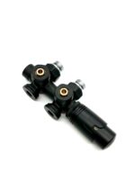 ERFU RADIATOR VALVE - DESIGN - THERMOSTATIC - WALL AND FLOOR CONNECTION - 1/2MX16/2 M30 - MATTET BLACK