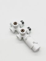 ERFU RADIATOR VALVE - DESIGN - THERMOSTATIC - WALL AND FLOOR CONNECTION - 1/2MX16/2 M30 - MATTET WHITE