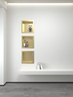 ALONI WALL NICHE (300X300X70MM) - BRUSHED GOLD - Image 3