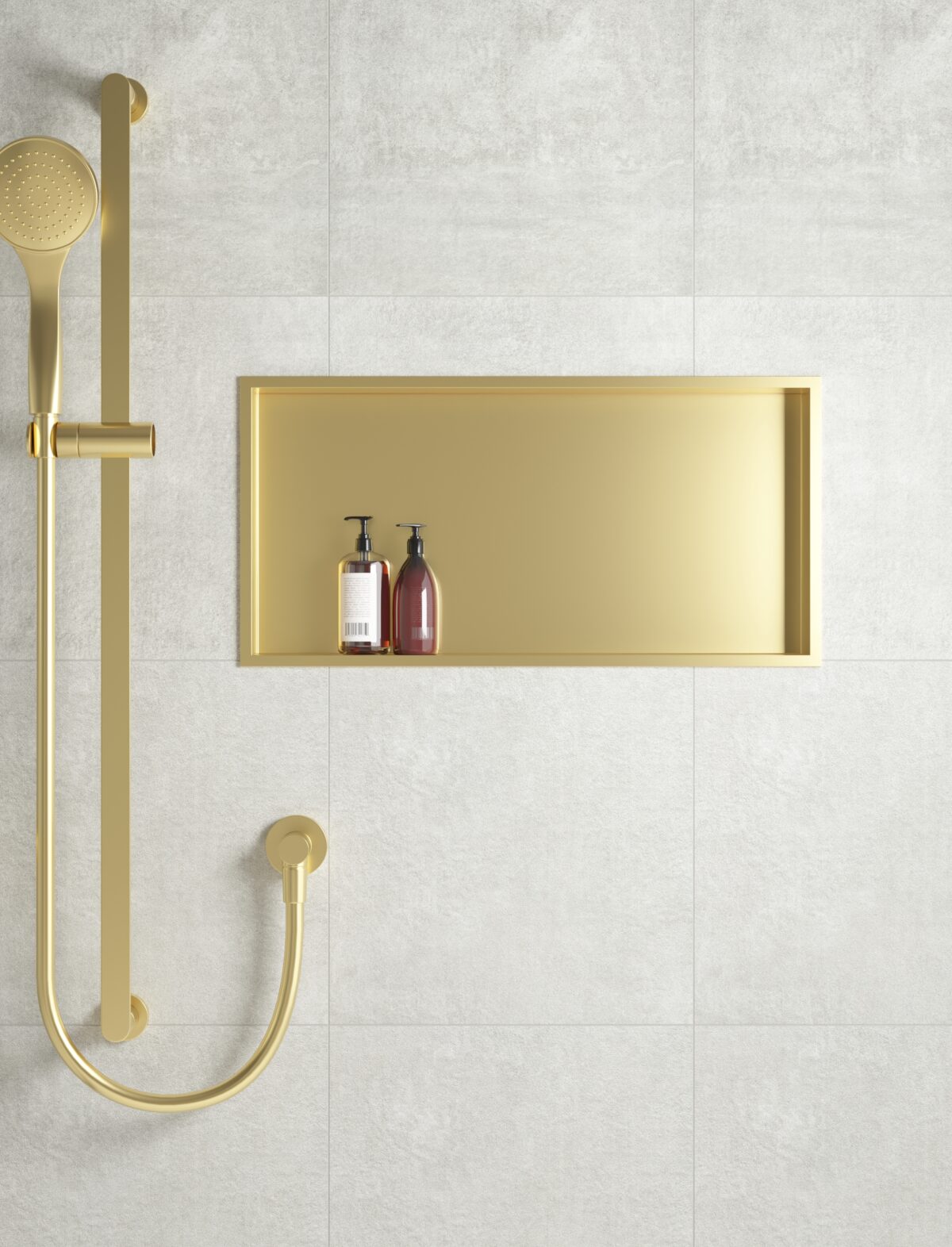 Aloni Wall Niche (300x600x70mm) - Brushed Gold - Image 3