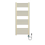 BELRAD ELECTRIC TOWEL DRYER – WITH DIGITAL PROGRAMMABLE THERMOSTAT – SMART WIFI - RIGHT CONNECTION – 700W – 1200X500 MM – BRUSHED GOLD