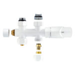 MIDDENAANSLUITSET RECHT WIT M30X16/2