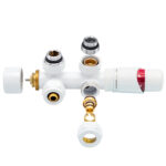 MIDDENAANSLUITSET MUUR WIT M30X16/2 - Image 3