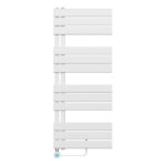 BELRAD ELEKTRISCHE HANDDOEKDROGER - MET DIGITALE, PROGRAMEERBARE THERMOSTAAT - AANSLUITING LINKS - 593W - 1200X500 MM - WIT