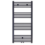 BELRAD HANDDOEKDROGER - LINKS-RECHTS/MIDDENAANSLUITING - 616 WATT - 1200X600CM - MAT ZWART