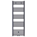 BELRAD HANDDOEKDROGER - LINKS-RECHTS/MIDDENAANSLUITING - 828 WATT - 1600X600CM - MAT ZWART