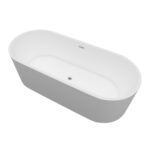 ALONI BAUCI FREESTANDING BATHTUB - SOLID SURFACE - 170X80X58,5 CM - MATT WHITE