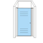 ALONI SHOWER DOOR IN NICHE 6MM (87-91X190CM) - Image 3