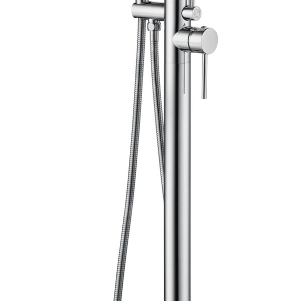 ALONI FREESTANDING BATH MIXER TAP WITH HAND SHOWER - CHROME