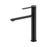 ALONI EDGE WASHBASIN MIXER - HIGH - SWIVEL SPOUT - MATT BLACK