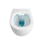 ALONI ECO WANDTOILET - DUAL Flush - Randloos - MET ZITJE - DUROPLAST - SOFT CLOSE - QUICK RELEASE - COMPACT 39 cm - 36X36X49 cm - GLANZEND WIT - Afbeelding 3