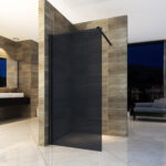 ALONI WALK-IN SHOWER WALL SMOKE GLASS 8MM (90X200CM)