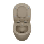 RIMOFF HANGING TOILET WITH STAINLESS STEEL NOZZLE (BIDET) - MATT CAPPUCCINO - Image 2
