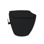 CREAVIT RIMOFF OPHANG WC MET BIDET WARM/KOUD WATER - MAT ZWART - Image 3