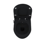 CREAVIT RIMOFF OPHANG WC MET BIDET WARM/KOUD WATER - MAT ZWART - Image 5