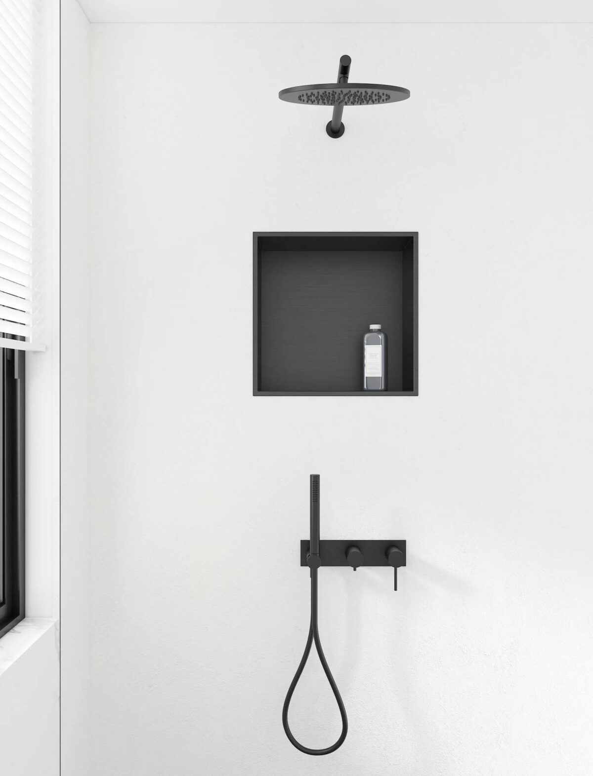 NICHE ENCASTRÉE ALONI (300X300X100MM) - NOIR MAT – Image 4