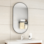 ERFU MIRROR LED ANTI FOG W50XH100CM MATTETE BLACK