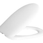CREAVIT CINAR TOILET SEAT - SOFT CLOSE - QUICK RELEASE - DUROPLAST - STAINLESS STEEL HINGES - GLOSSY WHITE