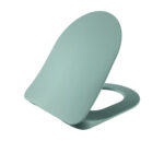 CREAVIT DUCK TOILET SEAT - D-SHAPE - SLIM DESIGN - SOFT CLOSE - QUICK RELEASE - DUROPLAST - STAINLESS STEEL HINGES - NILE GREEN