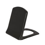 CREAVIT LARA TOILET SEAT - D-SHAPE - SOFT CLOSE - QUICK RELEASE - DUROPLAST - STAINLESS STEEL HINGES - CHARCOAL BLACK