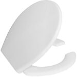 CREAVIT DISABLED TOILET SEAT - SOFT CLOSE - QUICK RELEASE - DUROPLAST - STAINLESS STEEL HINGES - GLOSSY WHITE