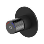 ALONI FLOW SHOWER AND BIDET MIXER - PUSH BUTTON - CONCEALED - MATT BLACK