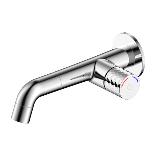 ALONI FLOW WASHBASIN MIXER - PUSH BUTTON - CONCEALED - CHROME