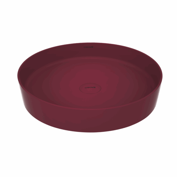 CREAVIT LOOP COUNTERTOP BASIN – WITHOUT OVERFLOW – WITHOUT TAP HOLE – CERAMIC – 45X11.5X45 CM – MATT BERRY