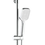 ALONI MITIGEUR DE DOUCHE THERMOSTATIQUE AVEC ETAGERE CHROME BLANC – Image 4