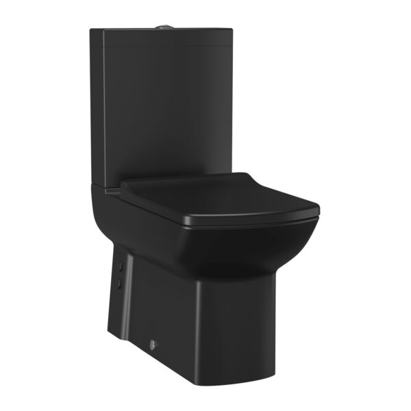 CREAVIT LARA FLOORSTANDING TOILET WITH BIDET – WALL/FLOOR OUTLET – CHARCOAL BLACK