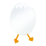 CREAVIT DUCKY MIRROR WITH EGGS FIGURE - YELLOW