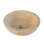 FULLY POLISHED WASHBOWL FROM STONE CRÈME MARBLE 35x12CM - Image 2