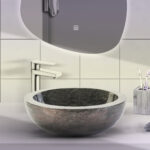FULLY POLISHED WASHBOWL FROM STONE - BLACK MARBLE 35x12CM - Image 3