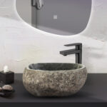 NATURAL RIVER STONE WASKOM - GRIJS 30-35X15X2CM - Afbeelding 3