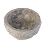 ERODED NATURAL MARBLE WASHBOWL - GREY 30-35x15CM - Image 2