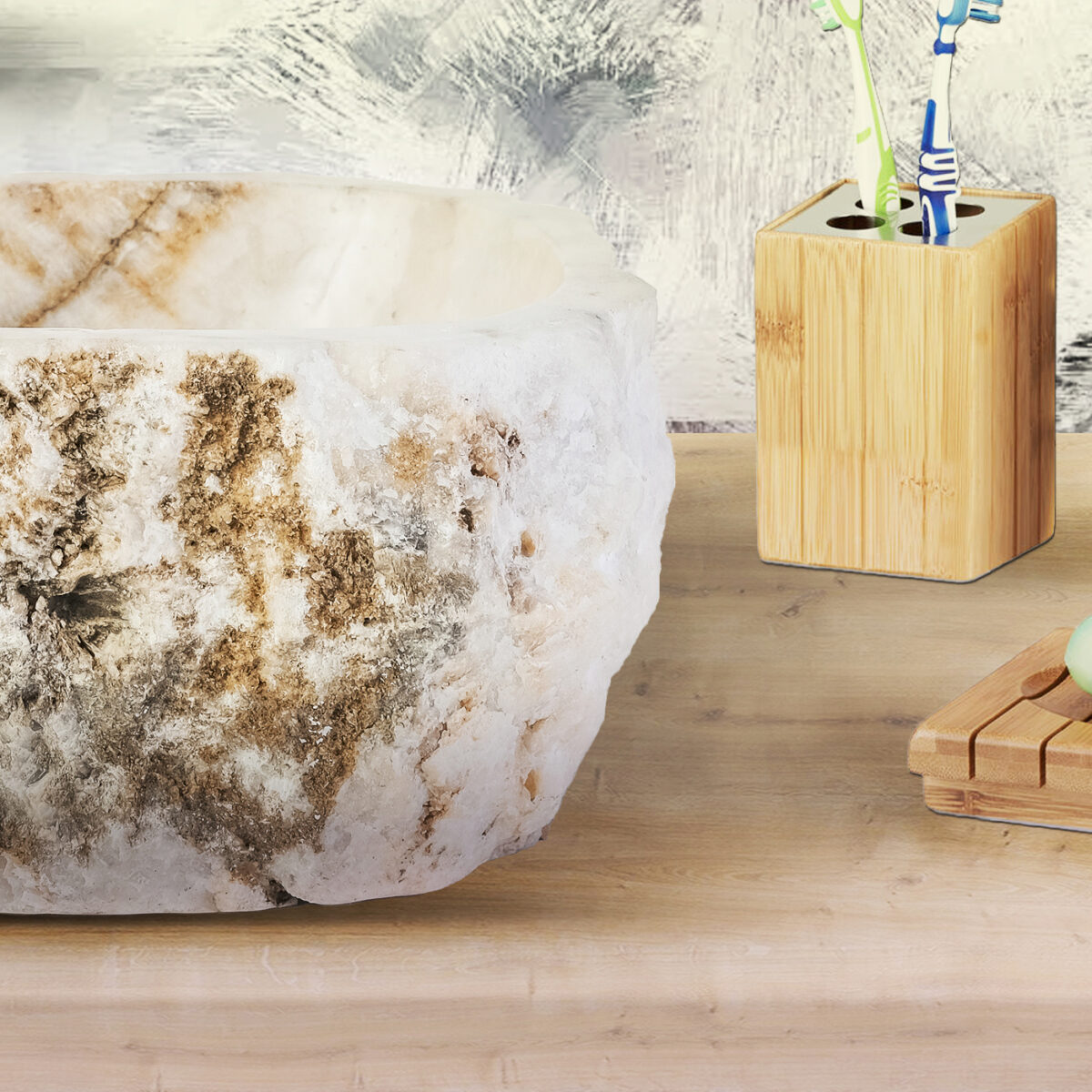 Lavabo Coucher De Soleil Naturel Onyx 30-35x15cm – Image 4