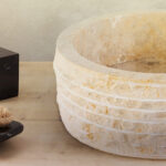 MARBLEEN ALUR WASHBOWL WITH POLISHED INTERIOR - CRÈME 40X15CM - Image 4