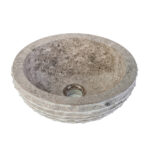 MARBLEEN ALUR WASHBOWL WITH POLISHED INTERIOR - GREY 35X15CM - Image 2