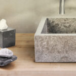 SQUARE COUNTERTOP WASHBOWL FULLY POLISHED - GREY 40X40X15CM - Image 4