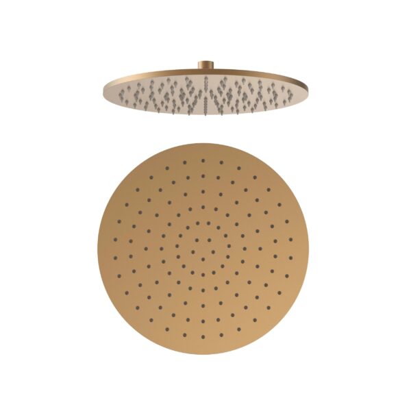 UNIFORMA OVERHEAD SHOWER – ROUND DESIGN – 30 CM DIAMETER – BROWN BRONZE (PVD)