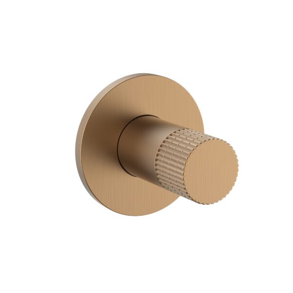STRIA BIDET TAP – COLD WATER – REFINED RIBBED KNOB – BROWN BRONZE (PVD)