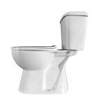 ALONI PRO DUOBLOC – FLOOR-STANDING TOILET – S-TRAP – FLOOR OUTLET – WITH CISTERN – WITH FLUSHING MECHANISM – DUAL FLUSH – WITH SEAT – SOFTCLOSE – 38X72X67 CM – GLOSSY WHITE - Image 5
