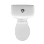 ALONI PRO DUOBLOC – FLOOR-STANDING TOILET – S-TRAP – FLOOR OUTLET – WITH CISTERN – WITH FLUSHING MECHANISM – DUAL FLUSH – WITH SEAT – SOFTCLOSE – 38X72X67 CM – GLOSSY WHITE - Image 4