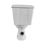ALONI PRO DUOBLOCK - FLOOR-STANDING TOILET - P-TRAP - WALL OUTLET - WITH CISTERN - FLUSH MECHANISM - DUAL FLUSH - WITH SEAT - SOFTCLOSE - 38X72X67 CM - GLOSSY WHITE - Image 4