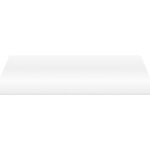 ALONI WASHBASIN TABLET MDF (118.4X45.5X2.6 CM) - GLOSSY WHITE