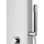 ALONI THERMOSTATIC SHOWER PANEL - MATT CHROME - Image 4