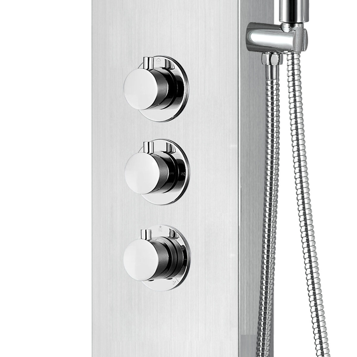 Aloni Thermostatisch Douchepaneel Mat Chroom - Afbeelding 5
